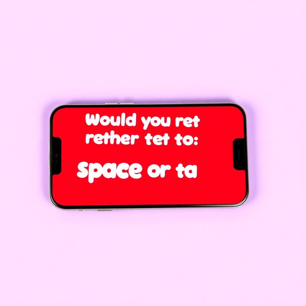 Phone screen showing a TalkPlz conversation starter